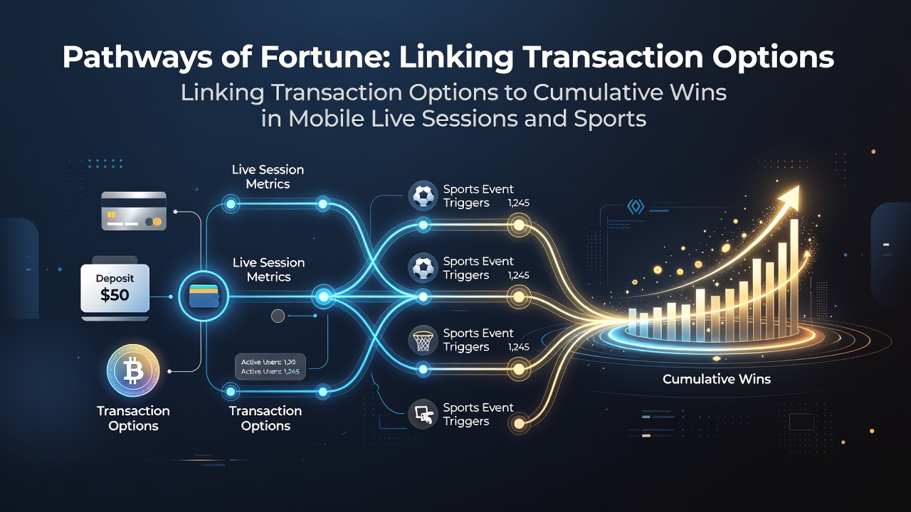 Sports betting interface on mobile showing cumulative win tracking tied to transaction history